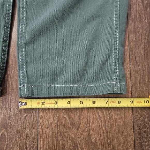 Garage Dani Carpenter Mid Rise Cotton Cargo Pants Trekking Green Size 5 - Picture 12 of 16